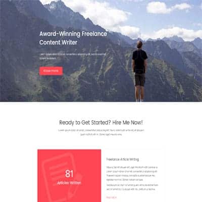 Freelance Writer - Landing
