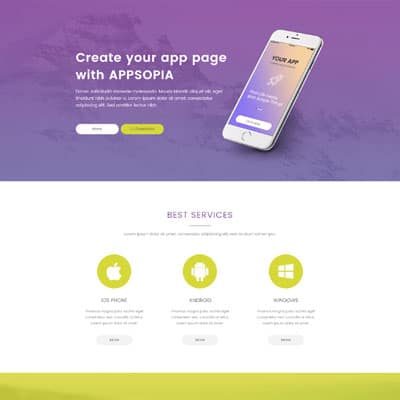 Mobile App - Landing