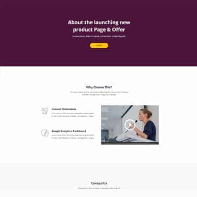 Product Launch - Landing
