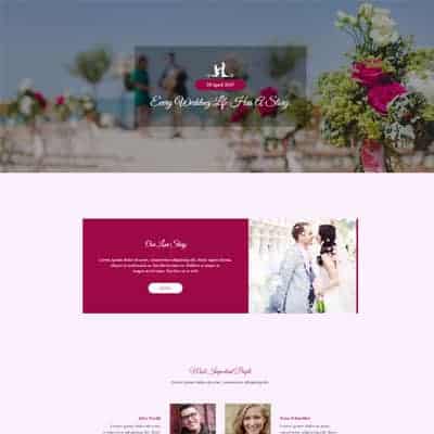 Wedding - Landing