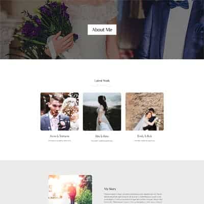 Wedding Photographer - About