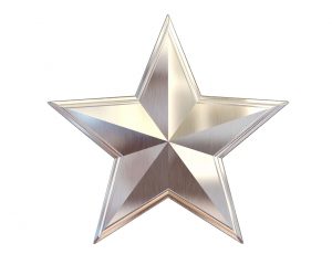silver metal star