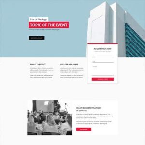 Professional Event - Landing